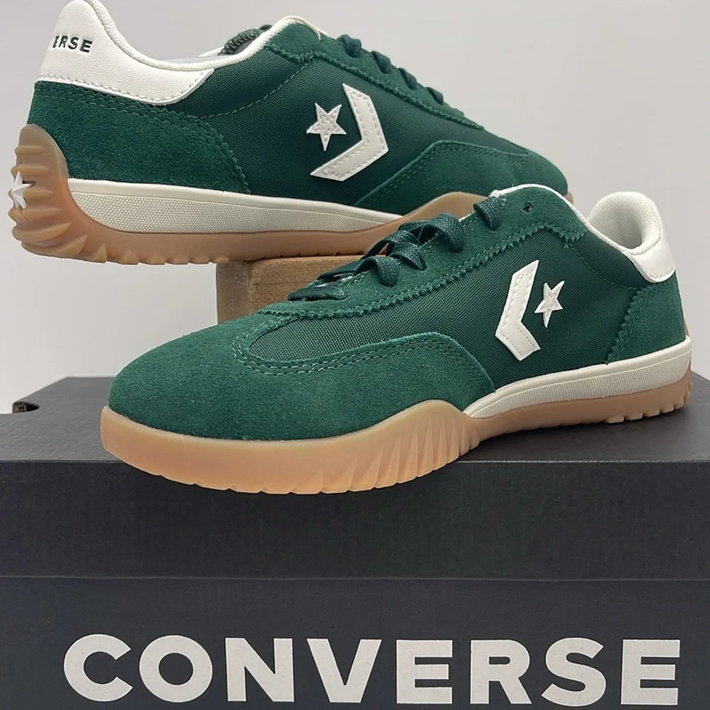 Converse Men’s RUN STAR TRAINER OX GREEN ENVY/EGRET/WHITE A13359C Sneakers - Picture 10 of 16